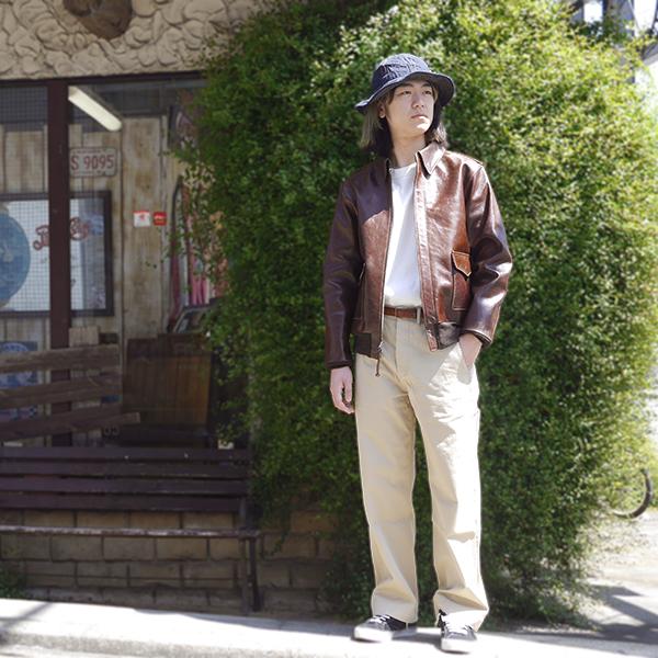 Y'2 LEATHER ワイツーレザー フライトジャケット A-2 PULL UP HORSE プルアップレザー 馬革 アメカジ バイカー ミリタリー メンズ |  | 05