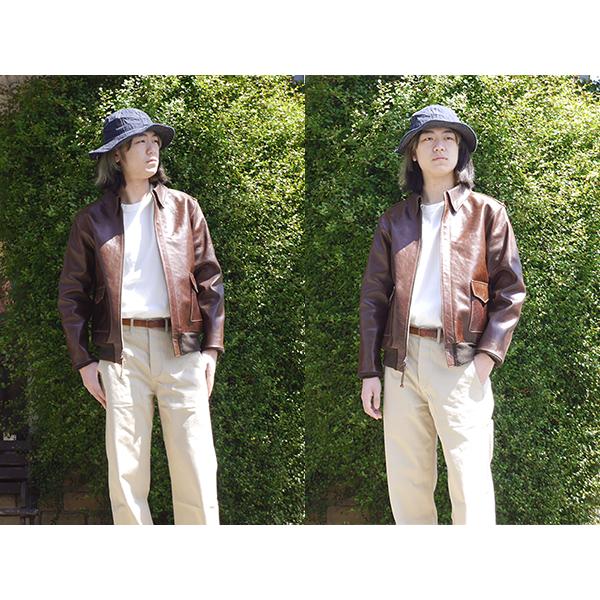 Y'2 LEATHER ワイツーレザー フライトジャケット A-2 PULL UP HORSE プルアップレザー 馬革 アメカジ バイカー ミリタリー メンズ |  | 06