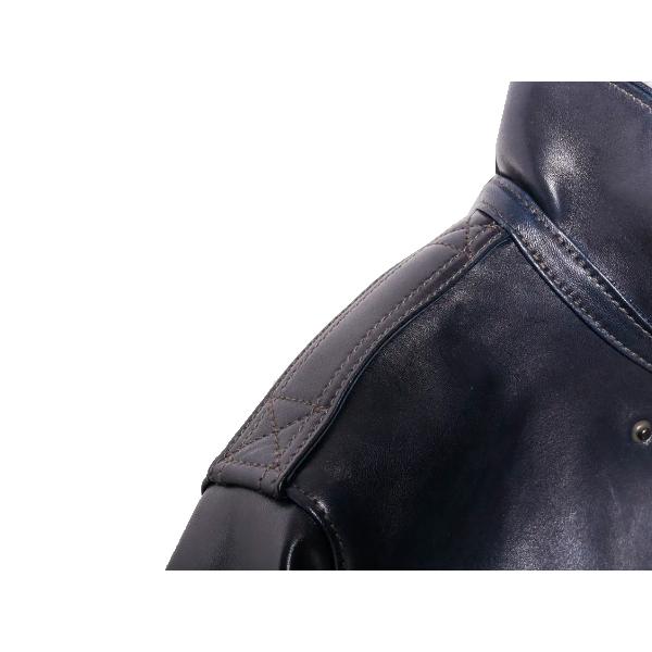 Y'2 LEATHER ワイツーレザー フライトジャケット A-2 インディゴホース 馬革 2024年 アメカジ バイカー ミリタリー メンズ 日本製 |  | 13