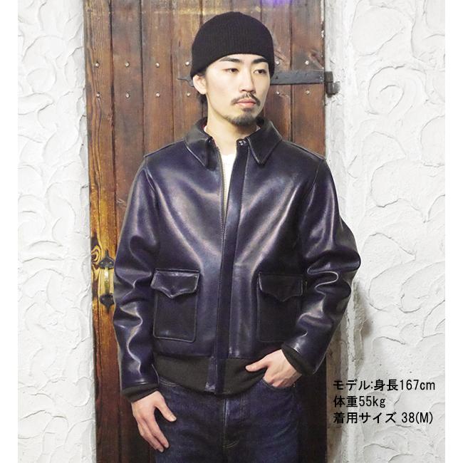 Y'2 LEATHER ワイツーレザー フライトジャケット A-2 インディゴ