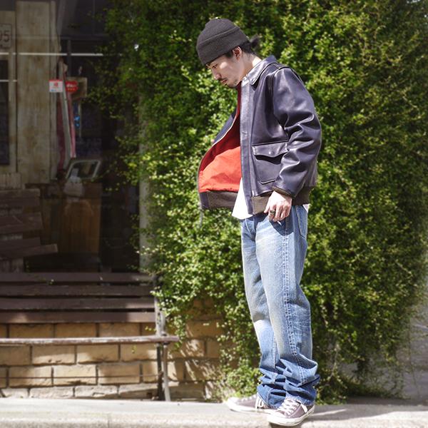 Y'2 LEATHER ワイツーレザー フライトジャケット A-2 インディゴホース 馬革 2024年 アメカジ バイカー ミリタリー メンズ 日本製 |  | 06