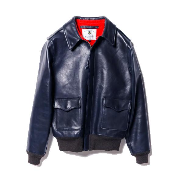 A2 レザージャケット　フライトジャケット　GENUINE LEATHER 馬革 ボディ全体に“馬革”を使用したこだわりの『A-2レザージャケット