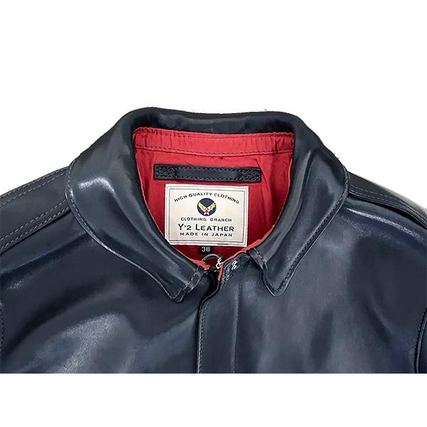 Y'2 LEATHER ワイツーレザー フライトジャケット A-2 インディゴホース