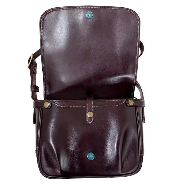Y'2 LEATHER ワイツーレザー メールバック BG-10-S-A チェリー ANILINE STEER MAIL BAG SMALL 鞄 レザー 牛革 ショルダーバッグ 斜め掛け アメカジ メンズの画像