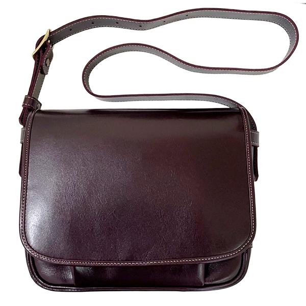 Y'2 LEATHER ワイツーレザー メールバック BG-10-S-A チェリー ANILINE STEER MAIL BAG SMALL 鞄 レザー 牛革 ショルダーバッグ 斜め掛け アメカジ メンズの画像