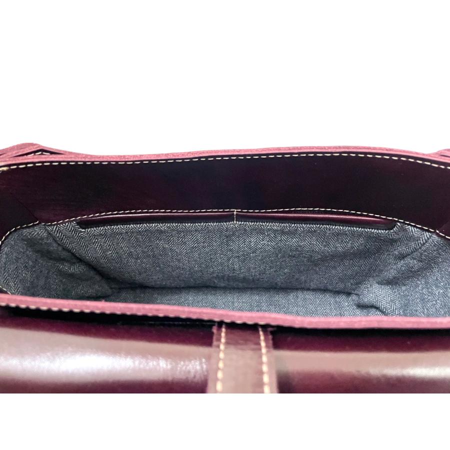 Y'2 LEATHER ワイツーレザー メールバック BG-10-S-A チェリー ANILINE STEER MAIL BAG SMALL 鞄 レザー 牛革 ショルダーバッグ 斜め掛け アメカジ メンズの画像