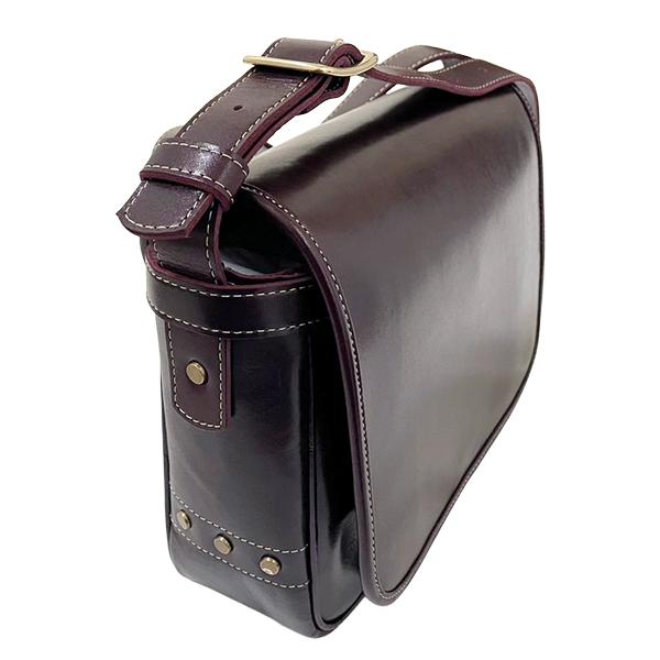 Y'2 LEATHER ワイツーレザー メールバック BG-10-S-A チェリー ANILINE STEER MAIL BAG SMALL 鞄 レザー 牛革 ショルダーバッグ 斜め掛け アメカジ メンズの画像