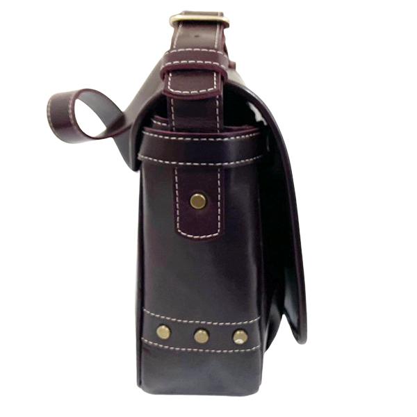 Y'2 LEATHER ワイツーレザー メールバック BG-10-S-A チェリー ANILINE STEER MAIL BAG SMALL 鞄 レザー 牛革 ショルダーバッグ 斜め掛け アメカジ メンズの画像