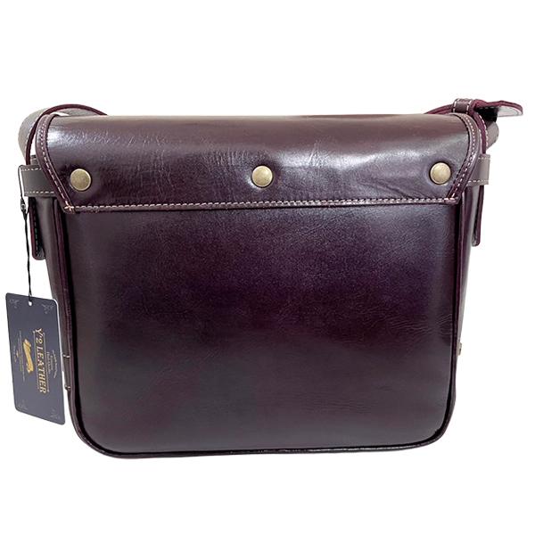 Y'2 LEATHER ワイツーレザー メールバック BG-10-S-A チェリー ANILINE STEER MAIL BAG SMALL 鞄 レザー 牛革 ショルダーバッグ 斜め掛け アメカジ メンズの画像