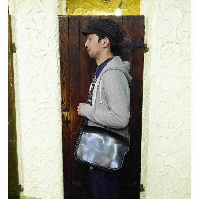 Y'2 LEATHER エコホースメールバッグ BG-10 ブラック ECO HORSE MAIL BAG[ BG-10 ] | Y'2 LEATHER