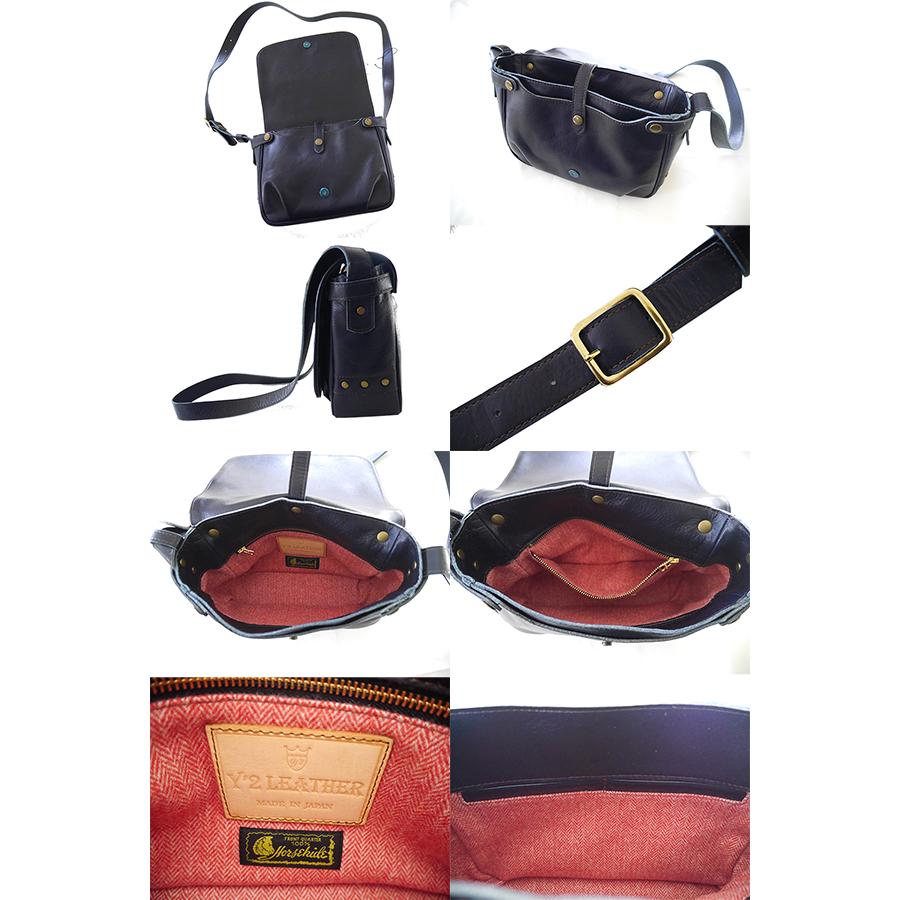 美品ワイツーレザーy2本革バック黒白キルティングgerugaボディバッグ 美品ワイツーレザーy2本革バック黒白キルティングgerugaボディバッグ