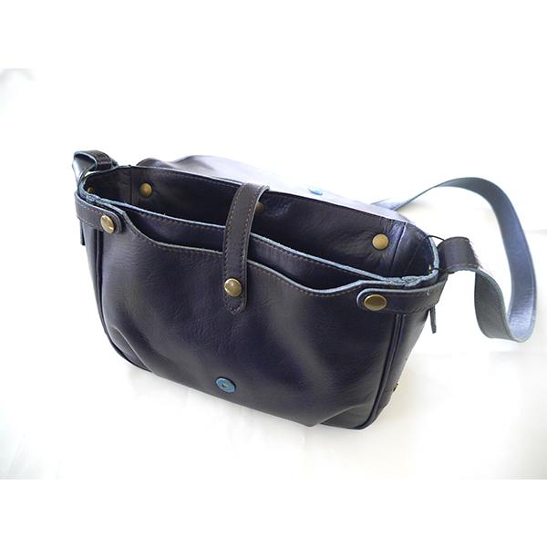 【入手困難】ワイツーレザー ホースハイド メールバッグ スモール BG-10-S Y'2LEATHER/ワイツーレザー】 BG-10-S/インディゴホースメールバッグ