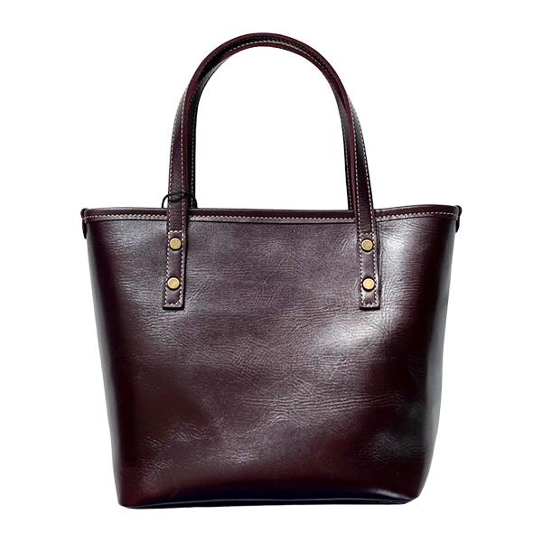 Y'2 LEATHER ワイツーレザー ミニ トートバッグ BG-17 ANILINE STEER