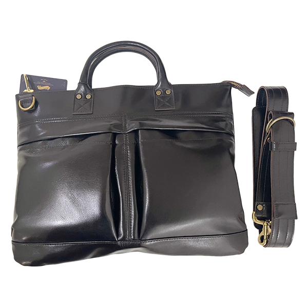 Y'2 LEATHER ワイツーレザー ヘルメットバッグ BG-20 ANILINE STEER