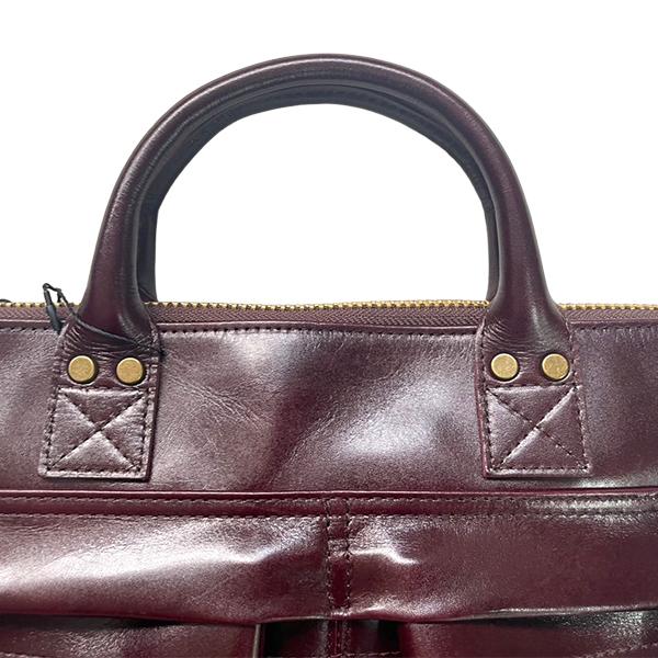 Y'2 LEATHER ワイツーレザー ヘルメットバッグ BG-20 CHERRY ANILINE