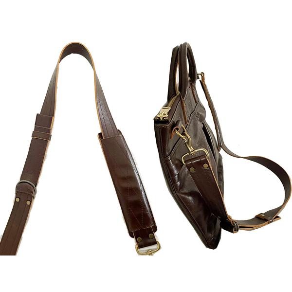 Y'2 LEATHER ワイツーレザー ヘルメットバッグ BG-20 HORSE HIDE HELMET BAG プルアップホース ショルダーバッグ 鞄 馬革 ミリタリー アメカジ バイカー メンズ |  | 07