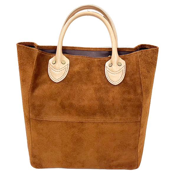 Y'2 LEATHER ワイツーレザー トートバッグ BG-22 STEER ROUGHOUT KAKISHIBU HORSE TOTE BAG CAMEL ステアラフアウト 柿渋ホース 鞄 アメカジ メンズ |  | 02
