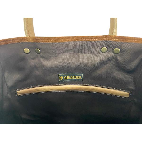 Y'2 LEATHER ワイツーレザー トートバッグ BG-22 STEER ROUGHOUT KAKISHIBU HORSE TOTE BAG CAMEL ステアラフアウト 柿渋ホース 鞄 アメカジ メンズ |  | 08