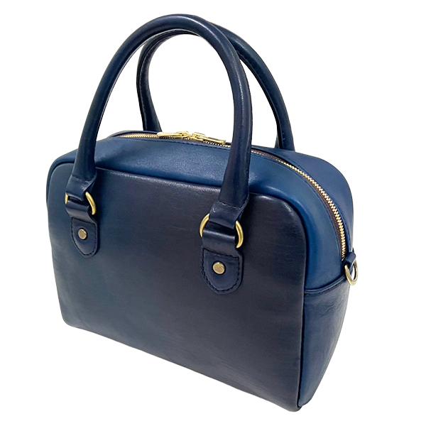 Y'2 LEATHER ワイツーレザー ミニ ボストン バッグ BG-23 HAND DYED