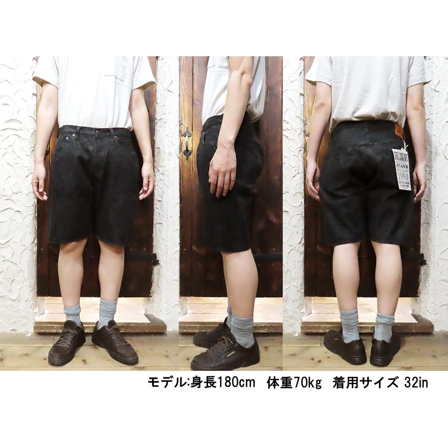 FULLCOUNT（フルカウント） ブラックデニム ショートパンツ 1904BK 5