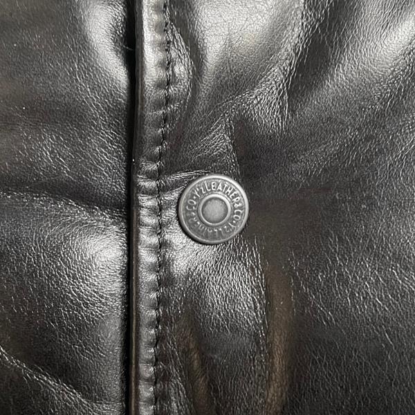 Y'2 LEATHER ワイツーレザー ダウンベスト OV-01 BLACK OIL SOFT HORSE