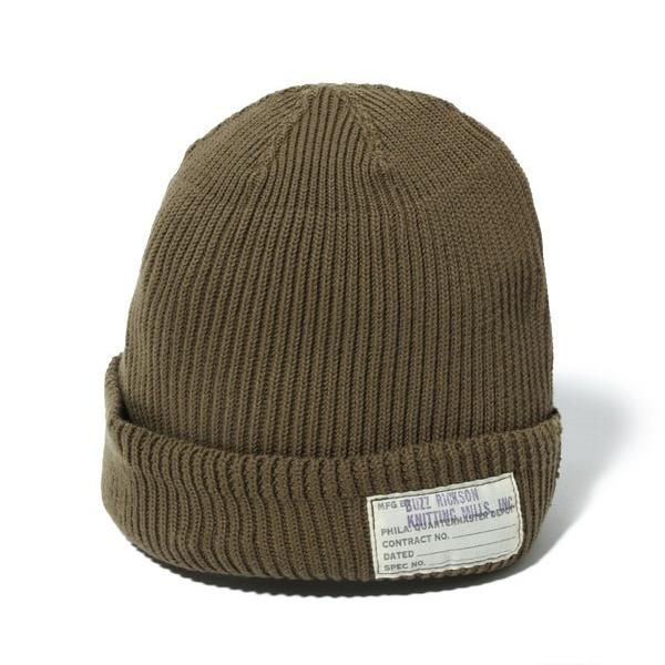 BUZZ RICKSON'S バズリクソンズ ニット帽 BR02186 WATCH CAP COTTON VERSION 帽子 コットン製 ワッチキャップ シンプル メンズ ミリタリー アメカジ 定番 東洋 | BUZZ RICKSON'S | 06