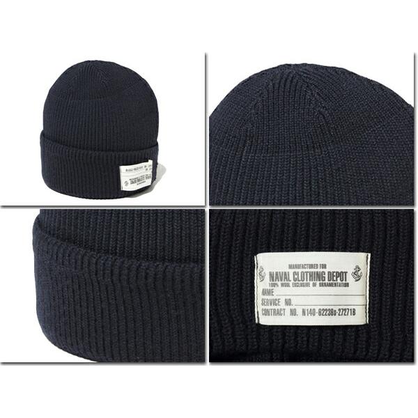 バズリクソンズ BUZZ RICKSON'S ニットキャップ BR02243 U.S.N. WATCH CAP 帽子 ニット帽 ワッチキャップ ウール 無地 ミリタリー アメカジ 小物 東洋 | BUZZ RICKSON'S | 08