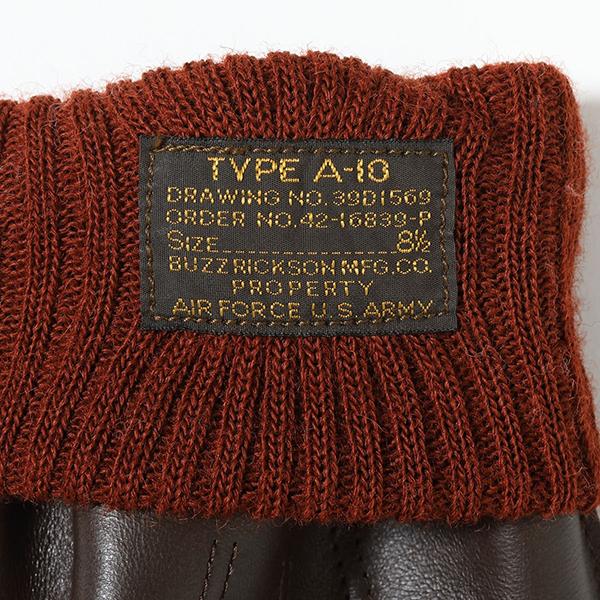バズリクソンズ BUZZ RICKSON'S レザー グローブ BR02835 GLOVES-FLYING WINTER Type A-10 手袋 馬革 防寒 バイカー ミリタリー アメカジ メンズ 日本製 | BUZZ RICKSON'S | 05