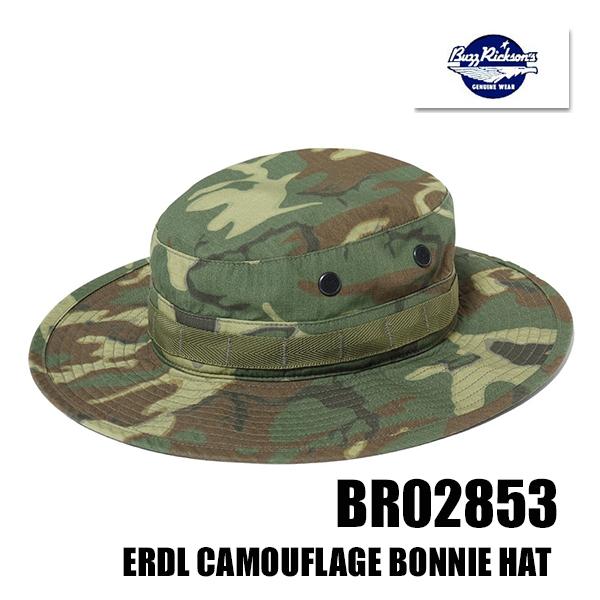 バズリクソンズ BUZZ RICKSON'S アーミーハット BR02853 ERDL CAMOUFLAGE BONNIE HAT ブーニー 帽子 リーフ 迷彩 アメカジ ヴィンテージ ミリタリー メンズ | BUZZ RICKSON'S