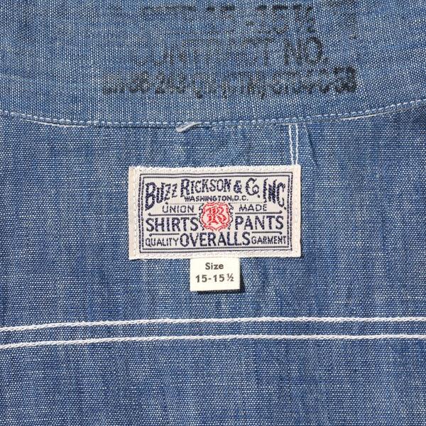 BUZZ RICKSON'S バズリクソンズ シャンブレーシャツ BR25995 BLUE