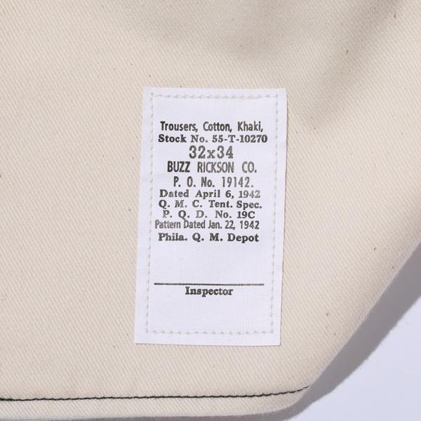 バズリクソンズ BUZZ RICKSONS チノパン BR41860 ブラック ウィリアムギブソン 1942 ミリタリー ボトム パンツ 太め ヴィンテージ アメカジ メンズ 東洋 2025年 | BUZZ RICKSON'S | 11