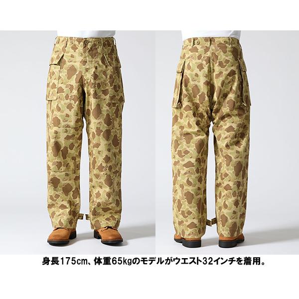 60s〜70s カモ柄　パンツ　ミリタリー　リバーシブル　ヘリンボーン 60s〜70s カモ柄 パンツ ミリタリー リバーシブル ヘリンボーン