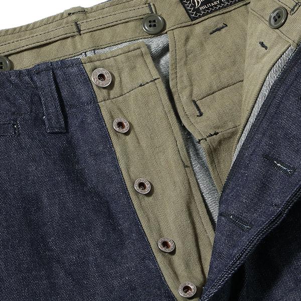 バズリクソンズ BUZZ RRICKSON'S トラウザーズ BR42596 TROUSERS Type M-1943 DENIM CIVILIAN MODEL デニム ワイドパンツ ミリタリー アメカジ メンズ 東洋 | BUZZ RICKSON'S | 08