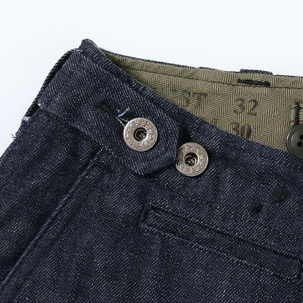 バズリクソンズ BUZZ RRICKSON'S トラウザーズ BR42596 TROUSERS Type M-1943 DENIM CIVILIAN MODEL デニム ワイドパンツ ミリタリー アメカジ メンズ 東洋 | BUZZ RICKSON'S | 09