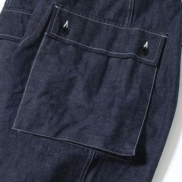 バズリクソンズ BUZZ RICKSONS モンキーパンツ BR42637 U.S. MARINE CORPS M-1944 DENIM CIV. PANTS ミリタリー デニム ボトム アメカジ 東洋 メンズの画像