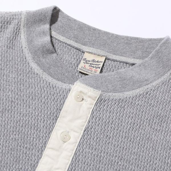 バズリクソンズ BUZZ RICKSON'S ワッフルヘンリーネックTシャツ BR68130 THERMAL HENLEY NECK T-SHIRT 長袖 ミリタリー サーマル アメカジ 東洋 メンズ 定番 | BUZZ RICKSON'S | 08