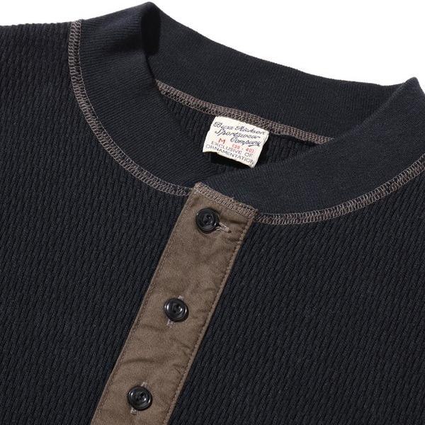 バズリクソンズ BUZZ RICKSON'S ワッフルヘンリーネックTシャツ BR68130 THERMAL HENLEY NECK T-SHIRT 長袖 ミリタリー サーマル アメカジ 東洋 メンズ 定番 | BUZZ RICKSON'S | 10