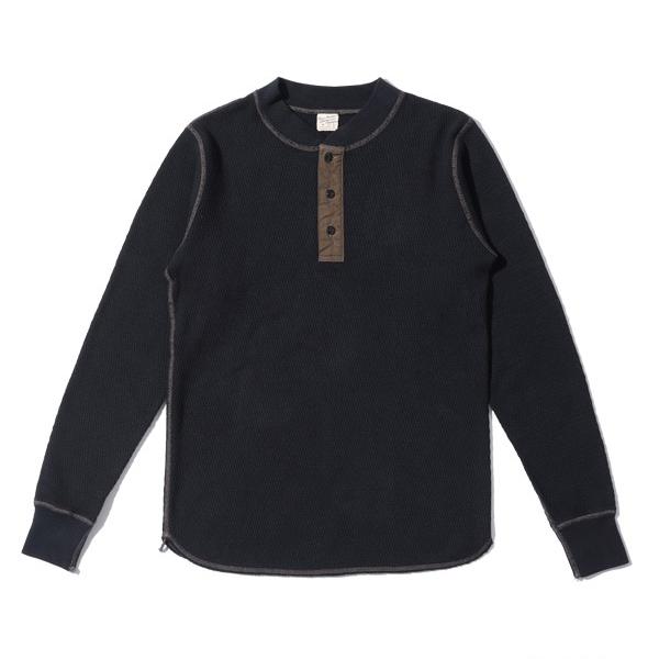 BUZZ RICKSON'S バズリクソンズ ワッフルヘンリーネックTシャツ