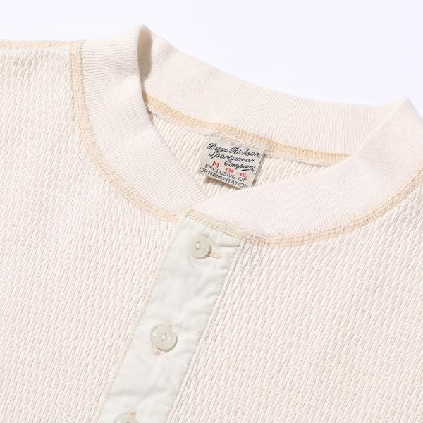 バズリクソンズ BUZZ RICKSON'S ワッフルヘンリーネックTシャツ BR68130 THERMAL HENLEY NECK T-SHIRT 長袖 ミリタリー サーマル アメカジ 東洋 メンズ 定番 | BUZZ RICKSON'S | 13