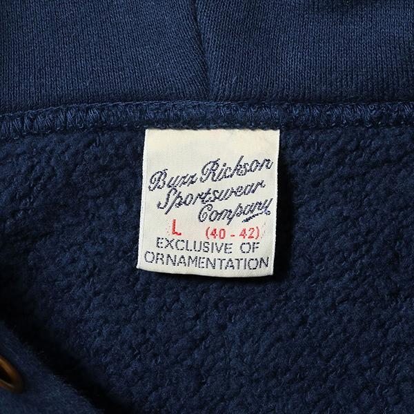 バズリクソンズ BUZZ RICKSON'S スウェットパーカー BR69443 リバースウィーブ トレーナー 裏起毛 ヴィンテージ ミリタリー アメカジ メンズ 東洋 新作 | BUZZ RICKSON'S | 07