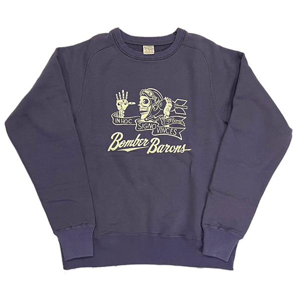 バズリクソンズ BUZZRICKSON'S BR69637 フリーダムスリーブ スウェット BOMBER BARONS トレーナー メンズ 肉厚 裏起毛 ミリタリー 日本製 アメカジ 東洋 新作 | BUZZ RICKSON'S | 05