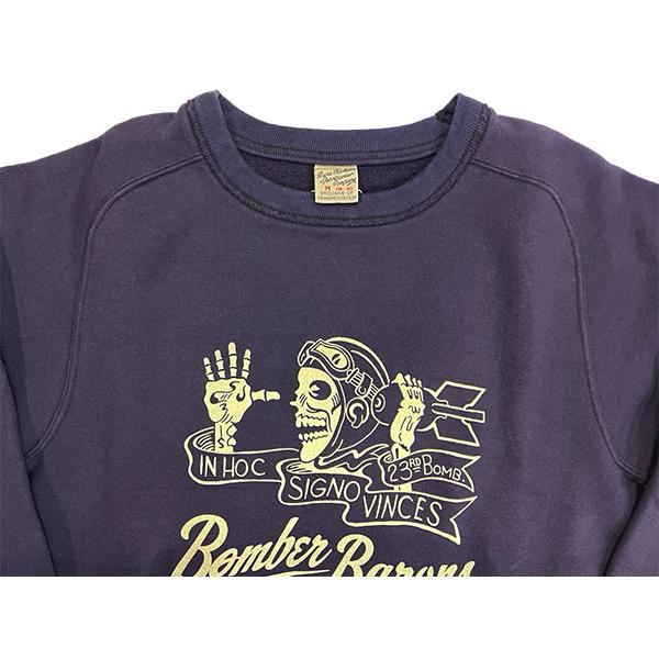 バズリクソンズ BUZZRICKSON'S BR69637 フリーダムスリーブ スウェット BOMBER BARONS トレーナー メンズ 肉厚 裏起毛 ミリタリー 日本製 アメカジ 東洋 新作 | BUZZ RICKSON'S | 07