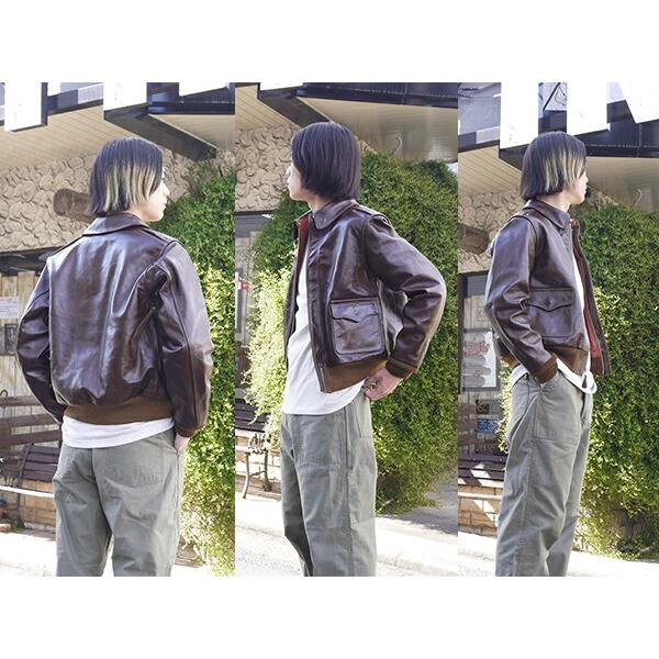 バズリクソンズ BUZZ RICKSONS フライトジャケット BR80593 ラフウェア A-2 レザー 馬革 ミリタリー CONTRACT No.W535 AC-23380 ROUGH WEAR アメカジ メンズ | BUZZ RICKSON'S | 03
