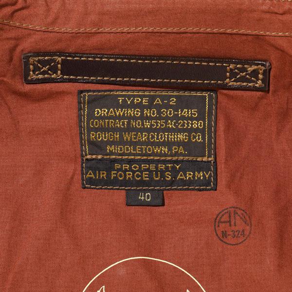バズリクソンズ BUZZ RICKSONS フライトジャケット BR80593 ラフウェア A-2 レザー 馬革 ミリタリー CONTRACT No.W535 AC-23380 ROUGH WEAR アメカジ メンズ | BUZZ RICKSON'S | 10