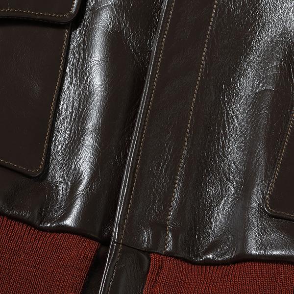 バズリクソンズ BUZZ RICKSONS フライトジャケット BR80644 赤リブ A-2 CONTRACT No.W535 ac-21996 レザー 馬革 ミリタリー ヴィンテージ アメカジ メンズ | BUZZ RICKSON'S | 15