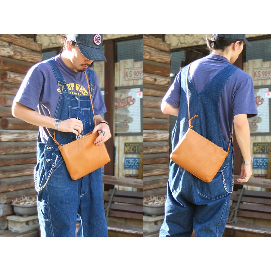 Y'2 LEATHER ワイツーレザー サコッシュバッグ BG-18 NATURAL SCAR