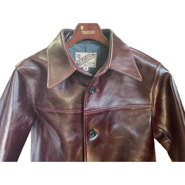 Y'2 LEATHER ワイツーレザー カーコート LSC-76-C CHERRY ANILINE