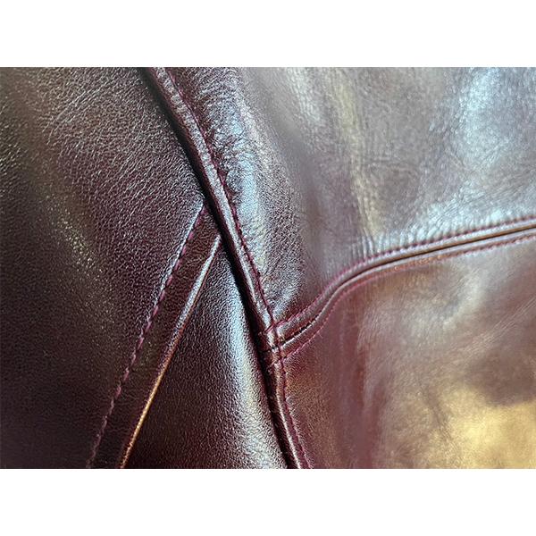 Y'2 LEATHER ワイツーレザー カーコート LSC-76-C CHERRY ANILINE