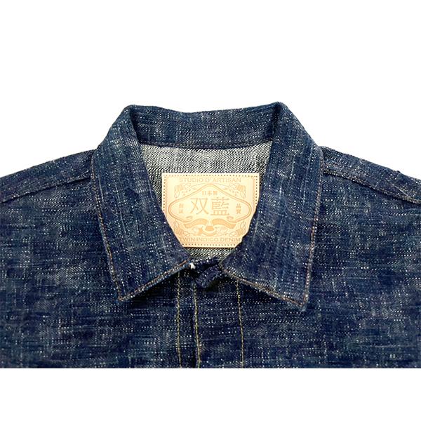 STUDIO D'ARTISAN 刺繍デニムジャケット　Gジャン　サイズ40 STUDIO D'ARTISAN 京黒紋付染 本藍 3rd 13.5oz デニムジャケット