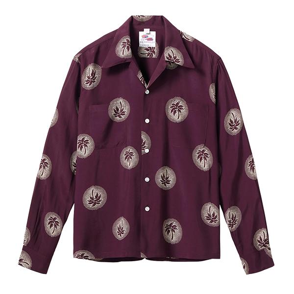 デューク・カハナモク DUKE KAHANAMOKU アロハシャツ DK29635 長袖 レーヨン パームツリー SPECIAL EDITION WONDROUS PALM TREE アメカジ メンズ 新作 | SUN SURF | 07